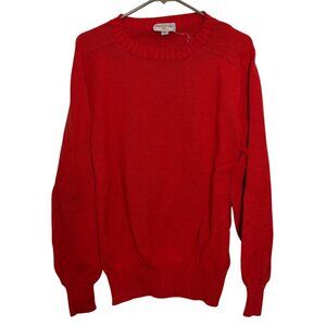 Vintage Roderick St Johns Fine Attire Red Pure Cotton Sweater USA Mens Size M